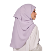 Sulam Mekar Ironless Chiffon Triangle Bawal in Frosted Lilac